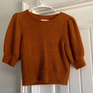 Abercrombie&fitch Eyelash sweater orange spice